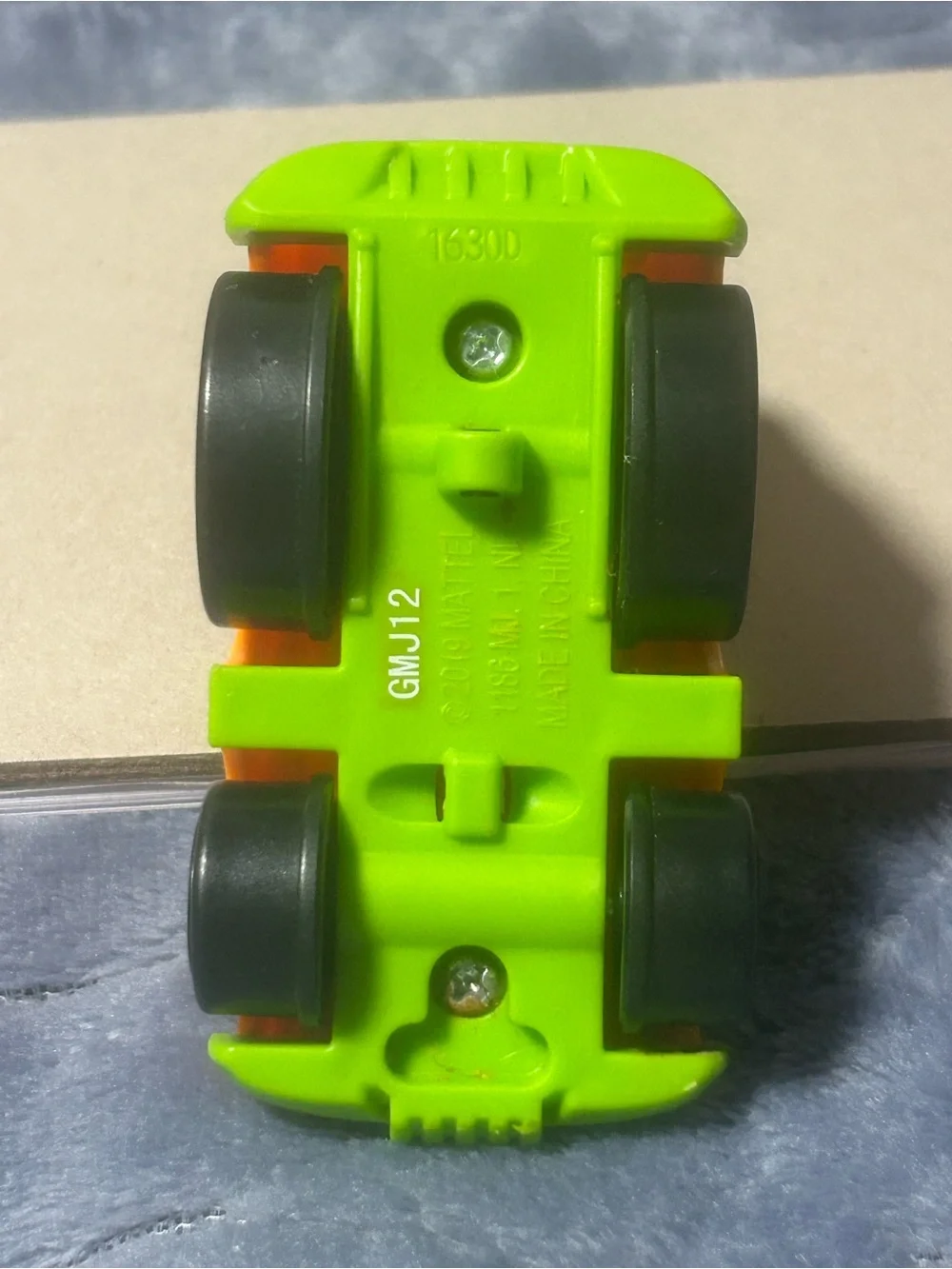 Little People Orange Kids Toy Race Car with Driver - Bright Orange & Green